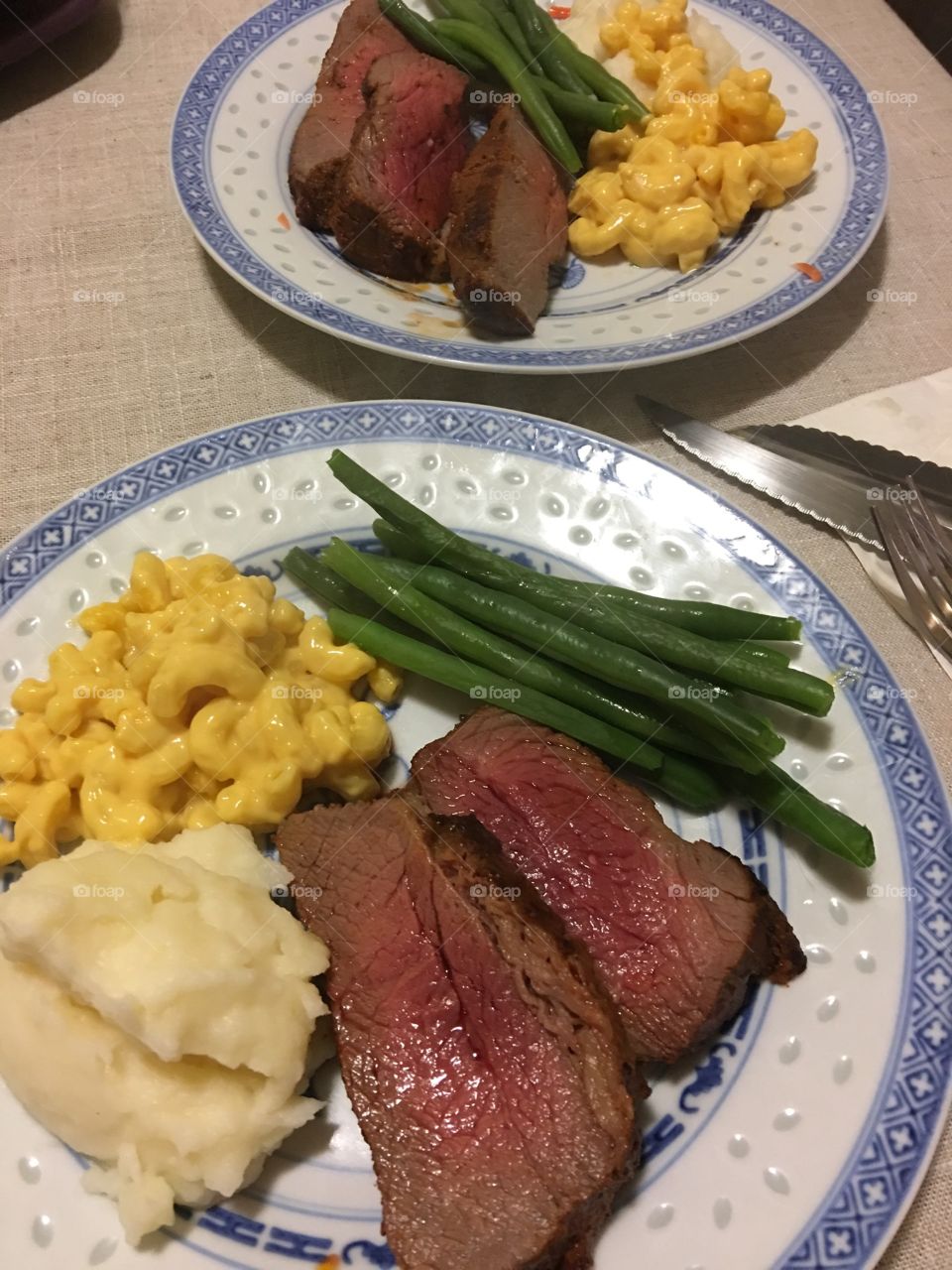 Steak dinner