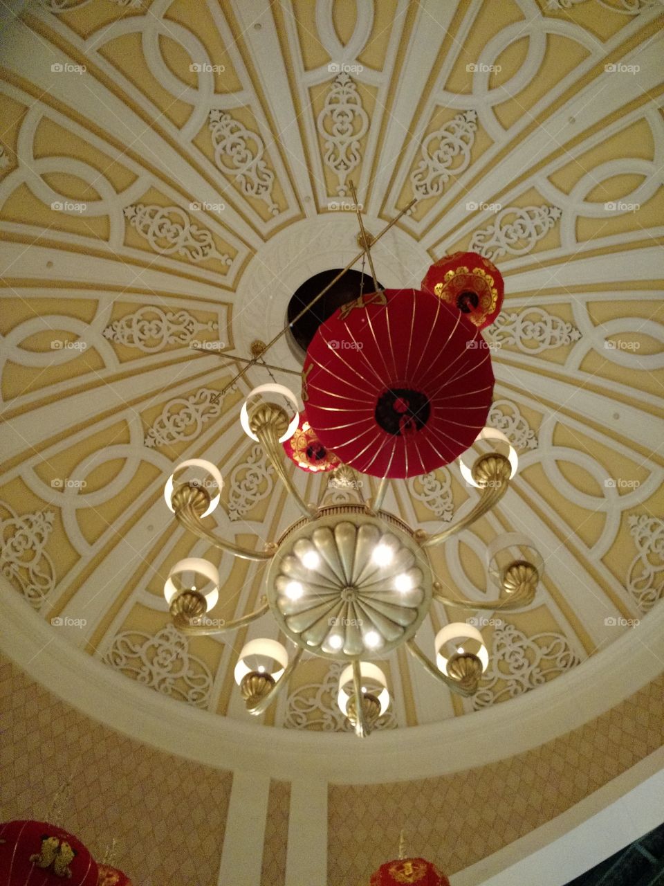 chinese new year. hotel ceiling