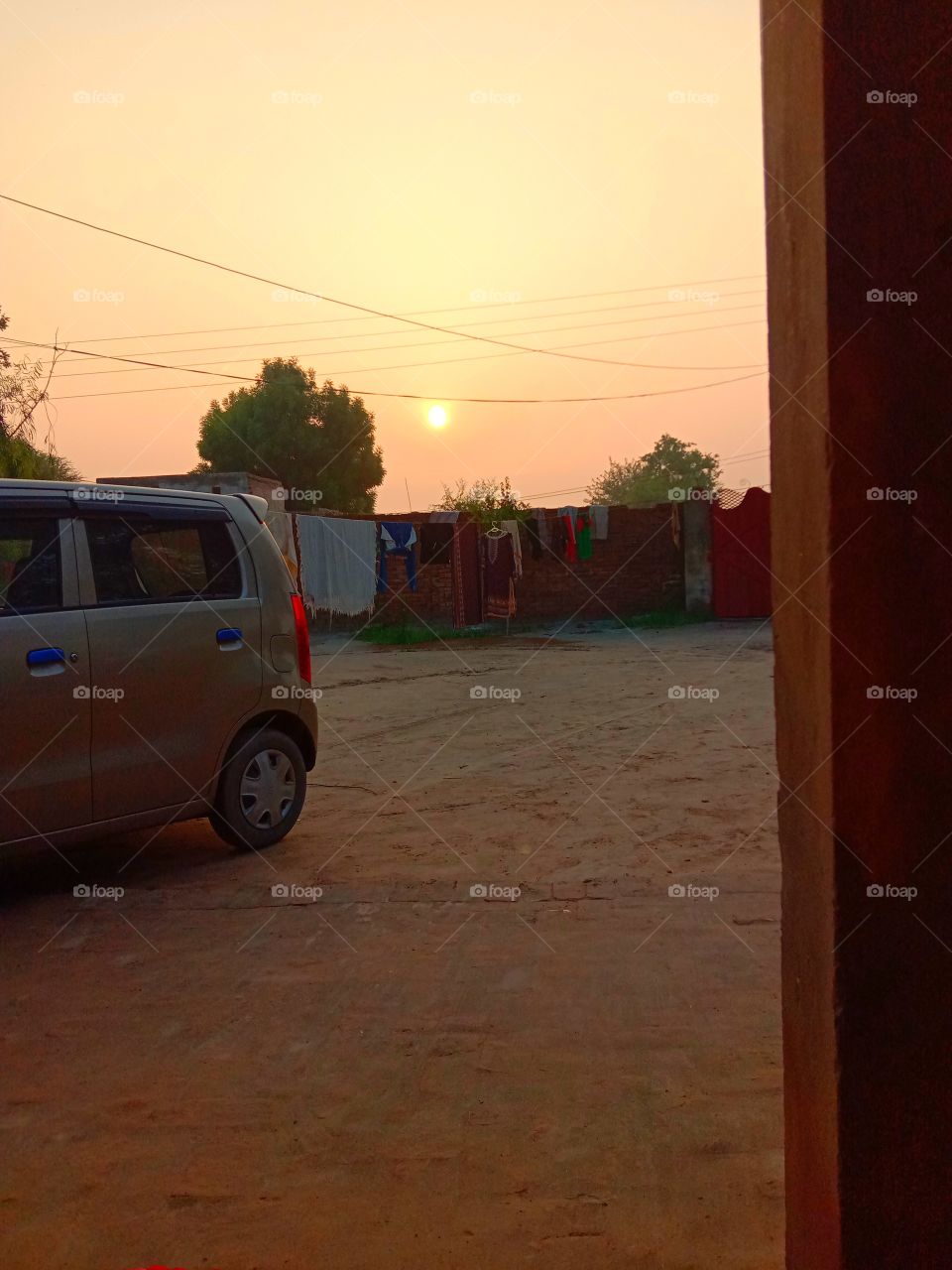 Sun rise with a beautiful look