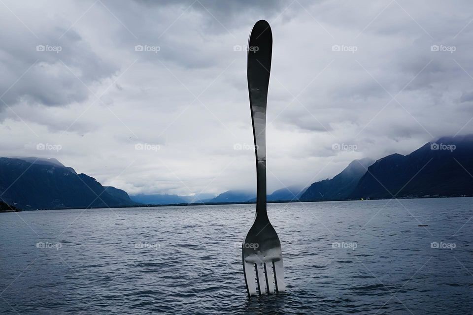 Just a fork in the water.