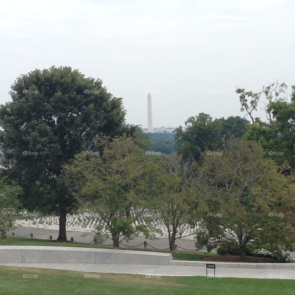 Washington Memorial from Arlington National Cemetery