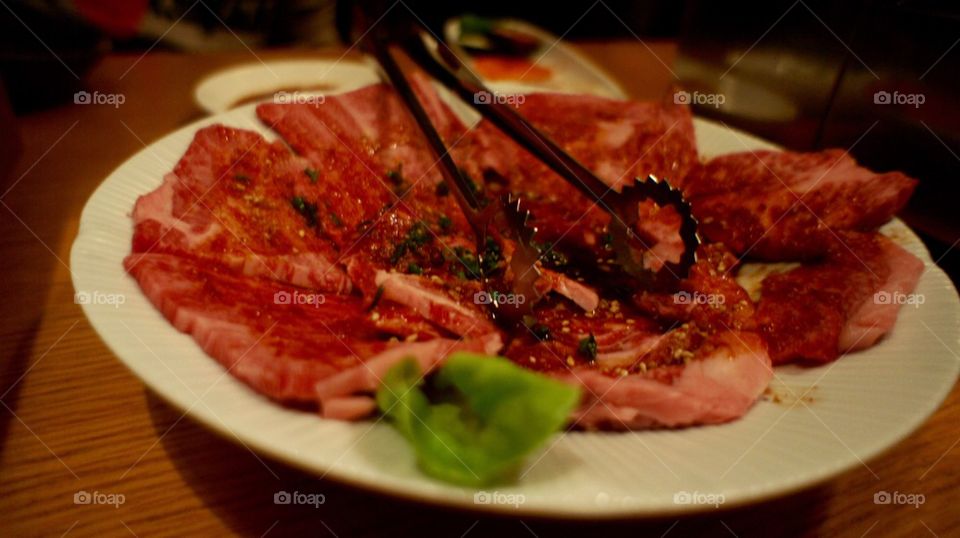 Yakiniku raw beef