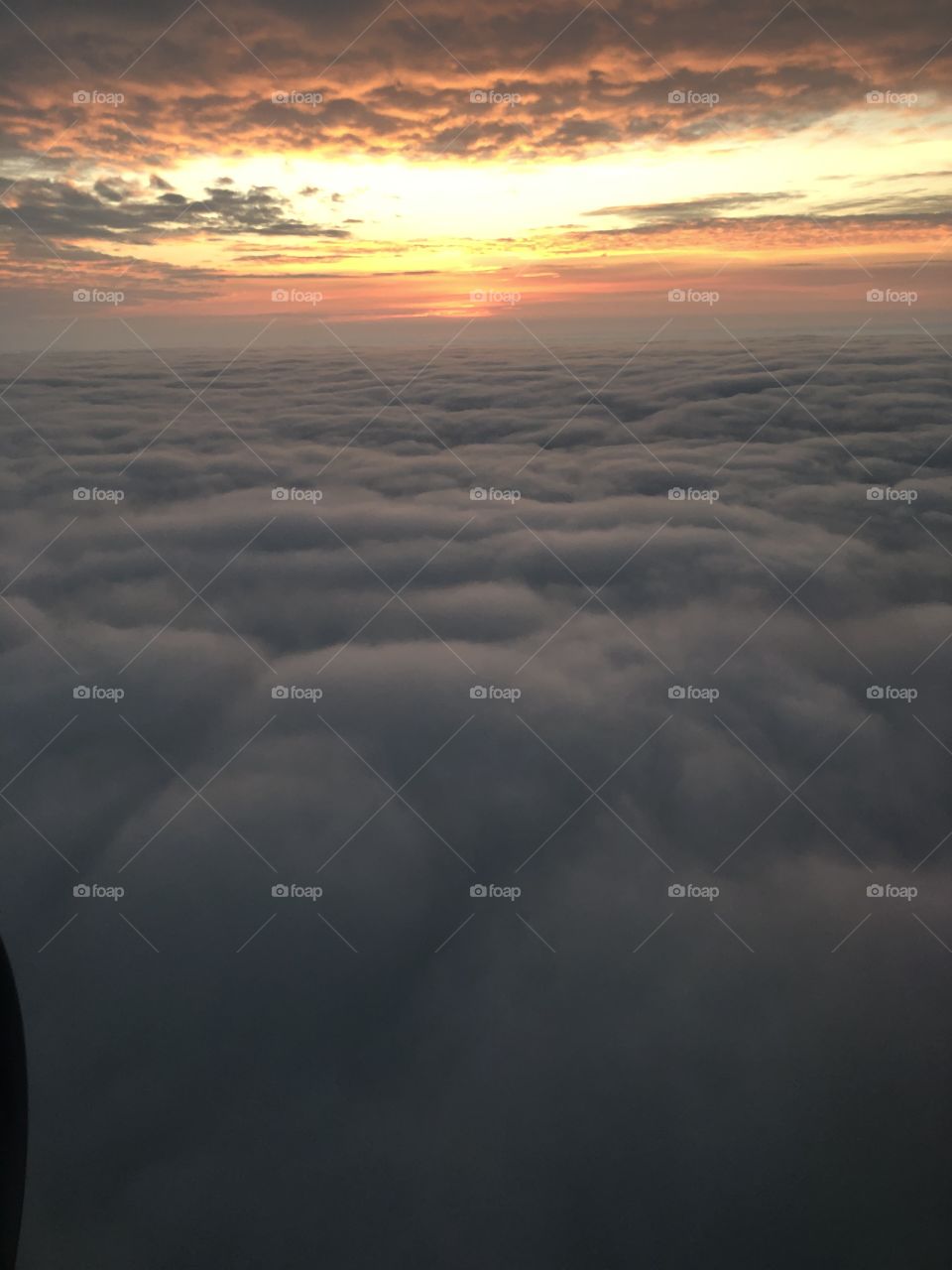Sunrise from the clouds 