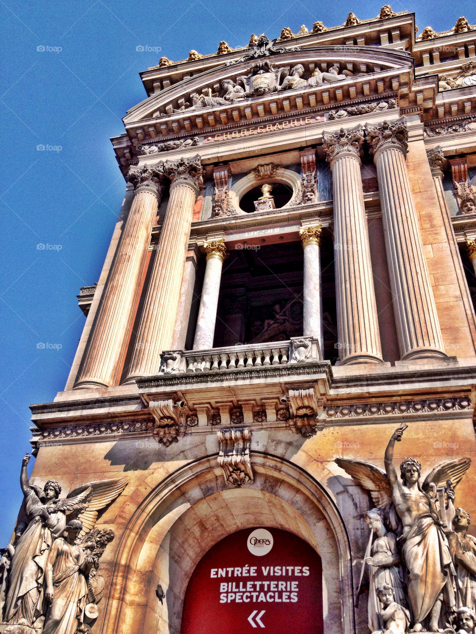 Detalle Fachada de la Ópera Garnier. Detalle Fachada de la Ópera Garnier (Paris - France)