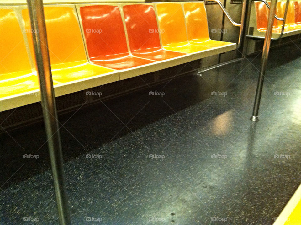 NEW YORK CITY SUBWAY SEATS