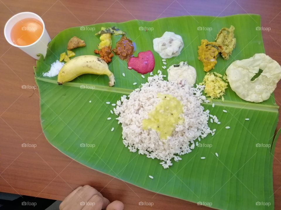 Concept of eating in leaf
