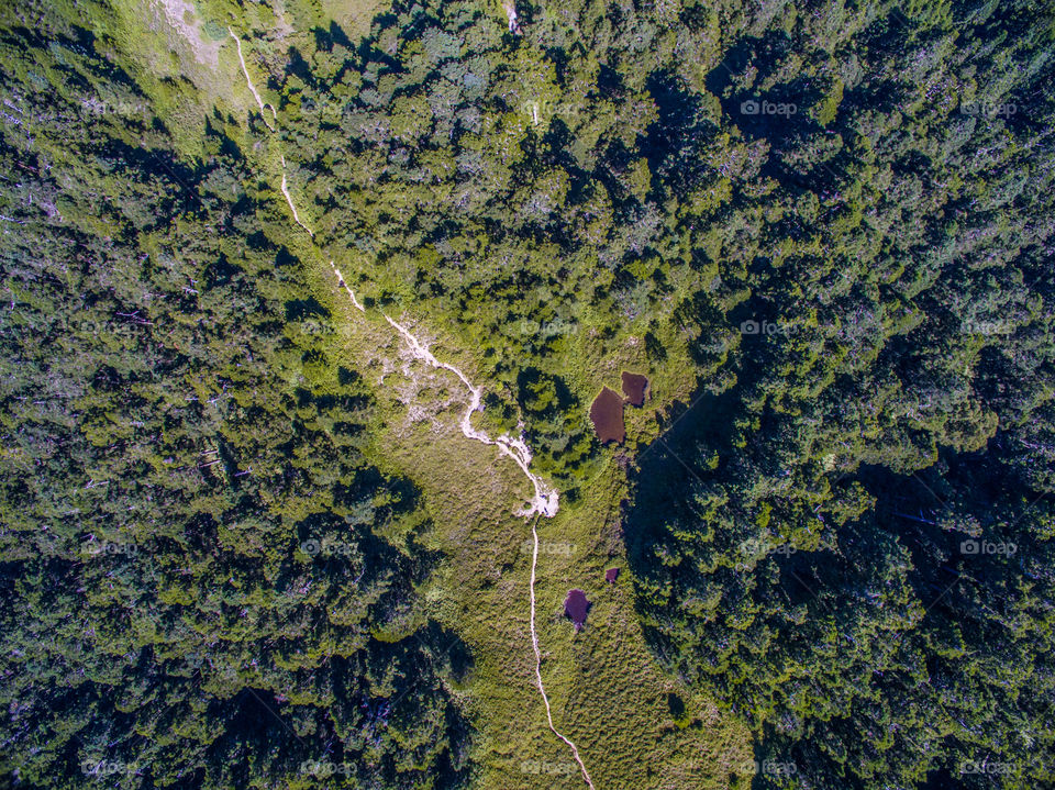 Mountain landscapes aerial photography