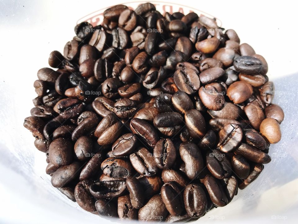 Close up coffee bean 