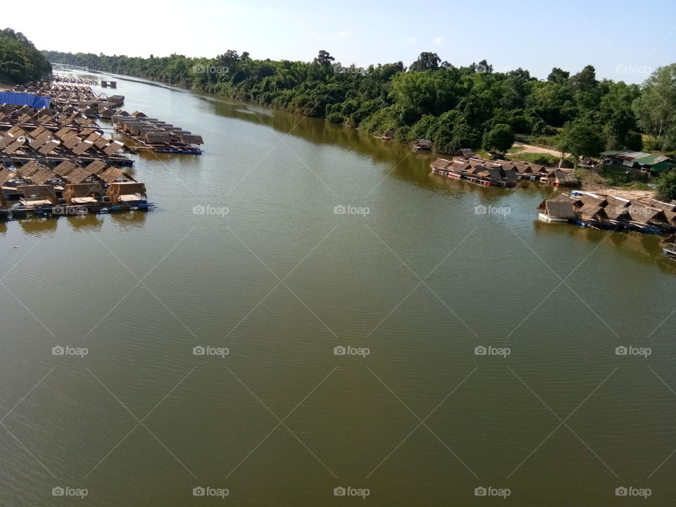 Rivers and rafts during the day