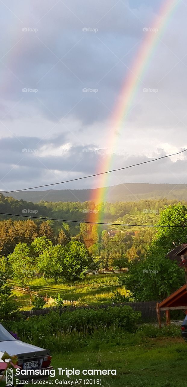 Rainbow after rain.