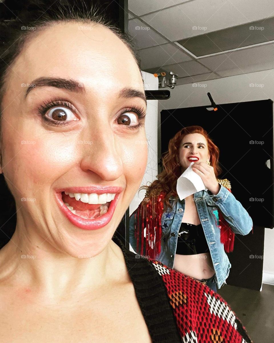 "Stronger together! Celebrating the bond of female friendship, where support and laughter never end! 💪👭❤️"