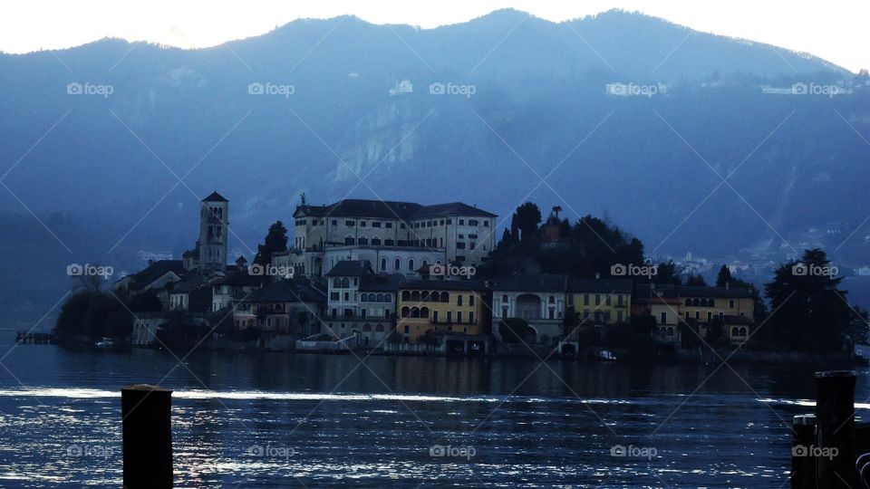 Buildings on the lake
