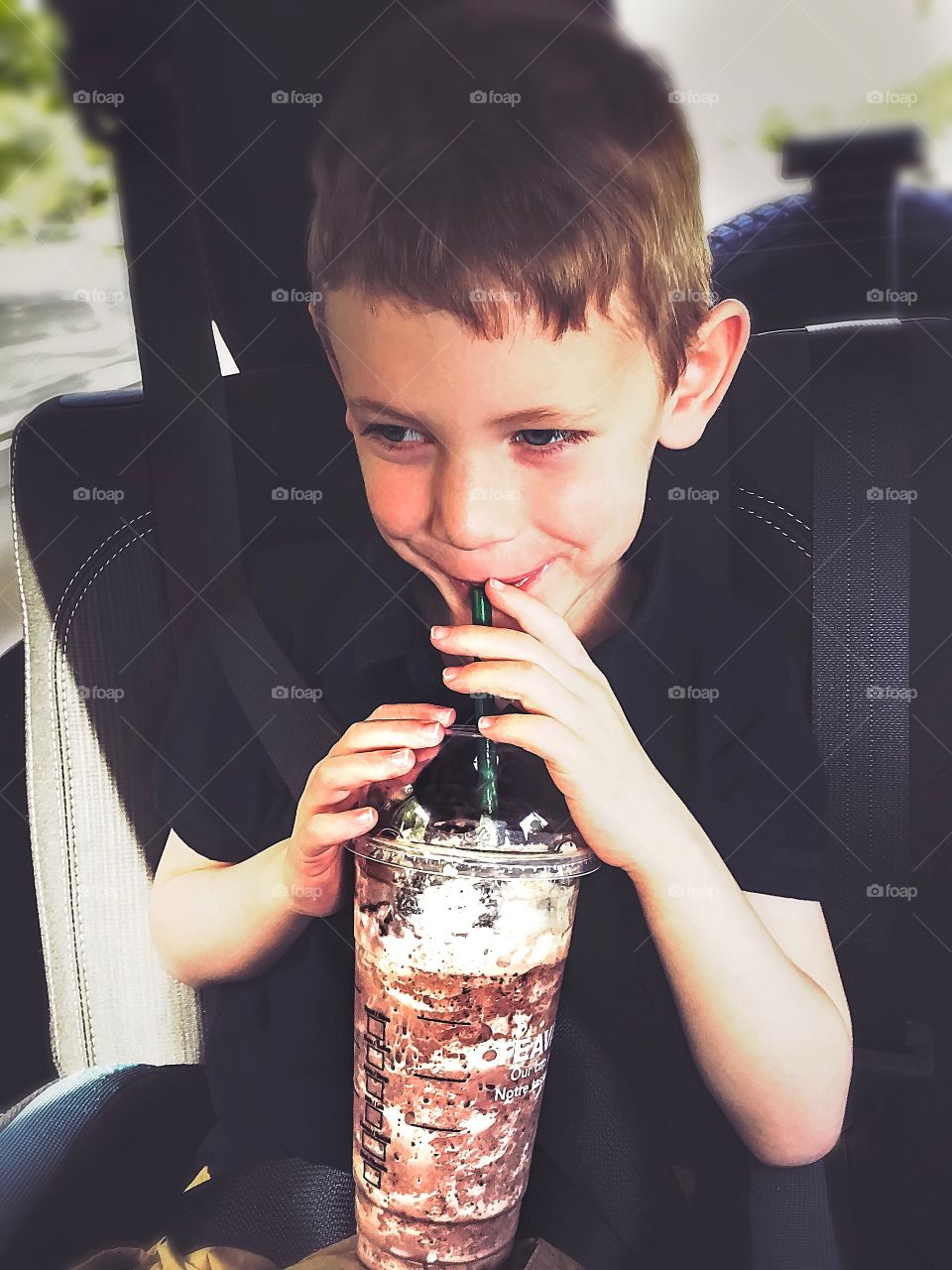 He definitely does NOT want to share!