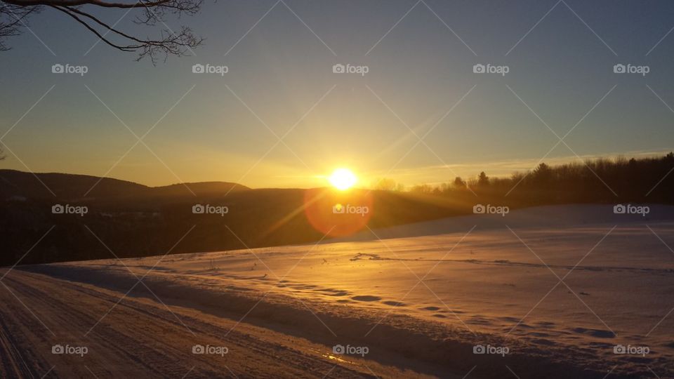 Winter sunrise