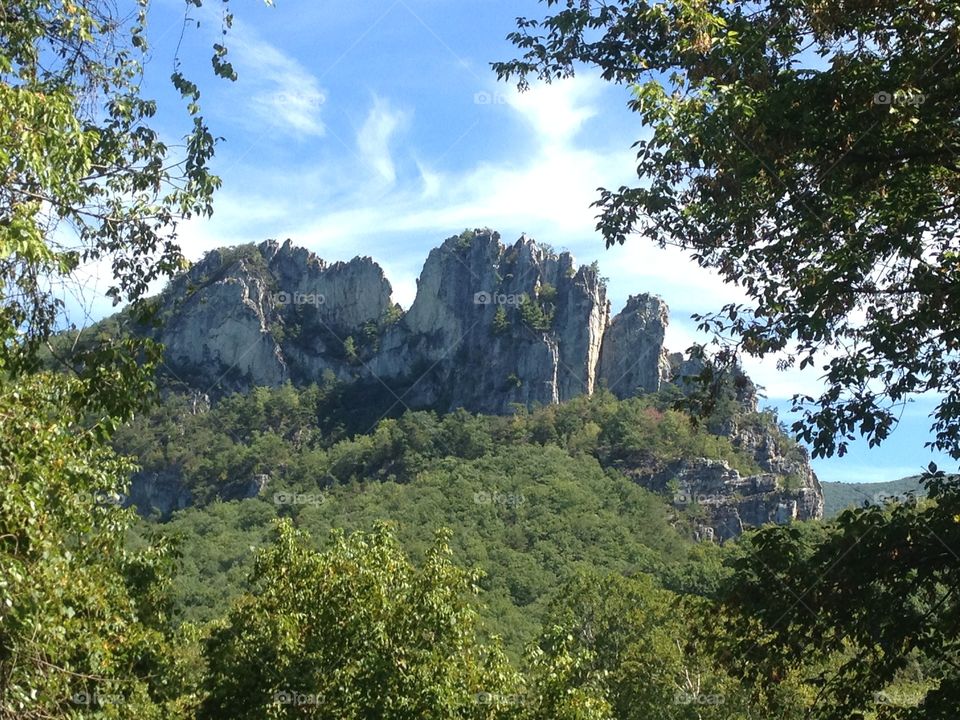 View of Seneca rocks