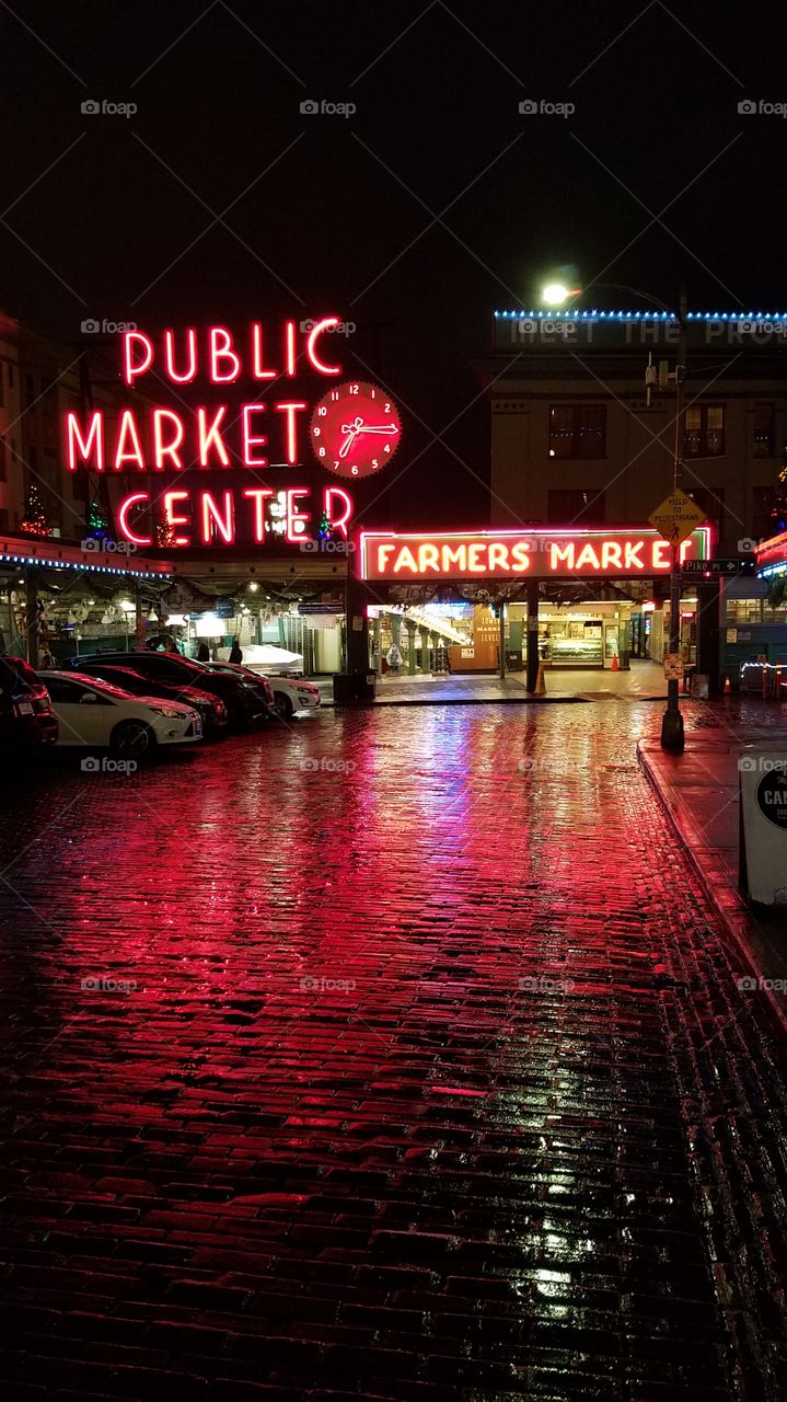 Travel, No Person, Neon, Evening, City