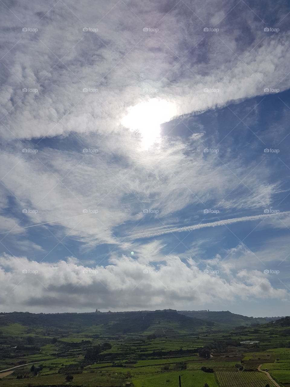 sunny day sky clouds