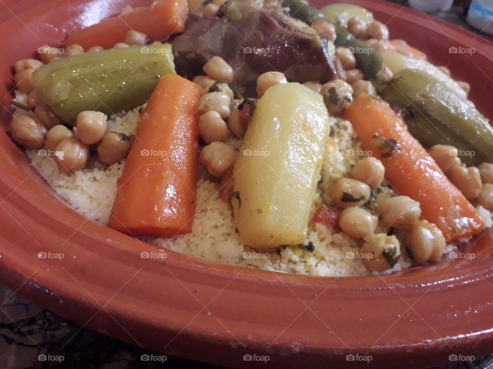 Moroccan Couscous Dish