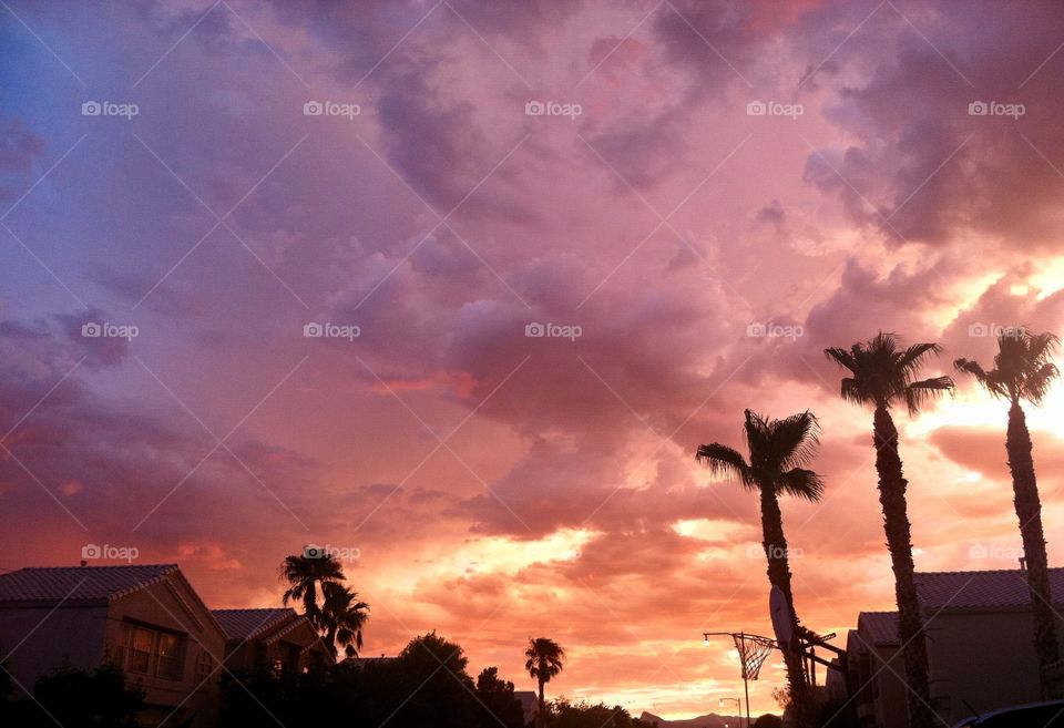 A fun holiday with a beautiful sunset. The wait for the 4th of July fireworks was worth it!