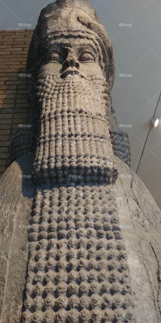 close up of statue in museum