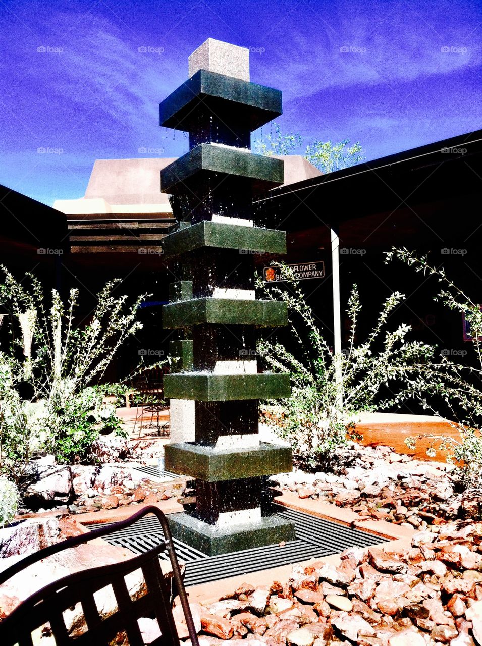 Water fountain in Sadona Arizona 