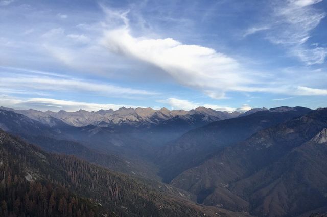 Big cloud over the mountains 
