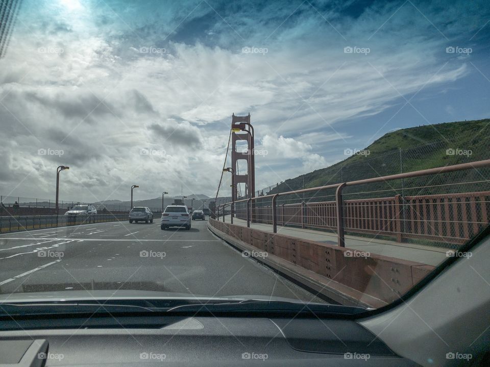 Quick pick of the Golden Gate bridge south bound approach.