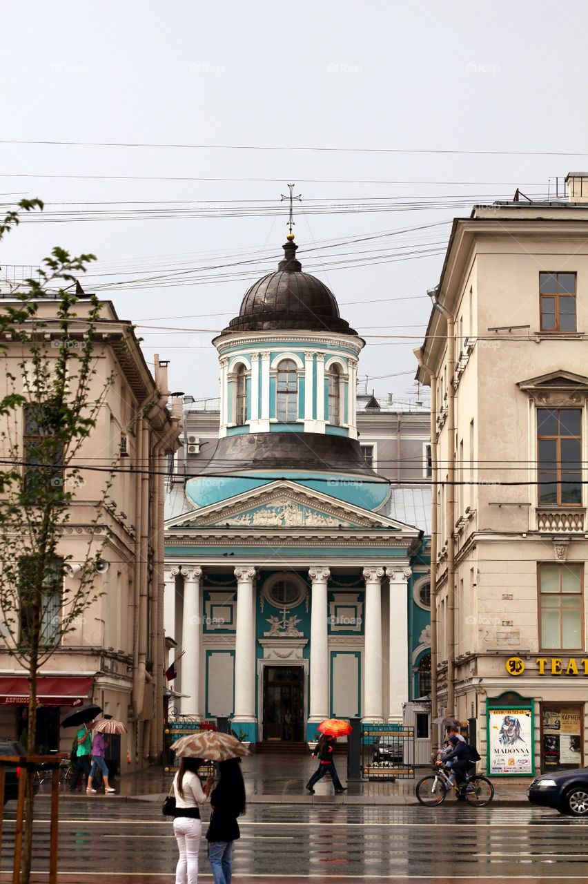 Rain in Saint Petersburg