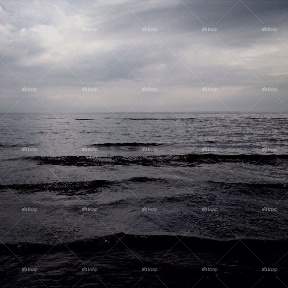 sky water kauguri beach baltic sea by omiata
