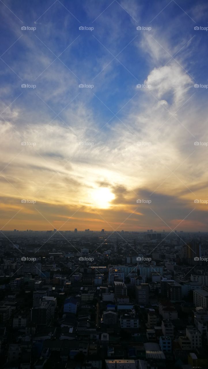 Sunrise in Bangkok, Thailand