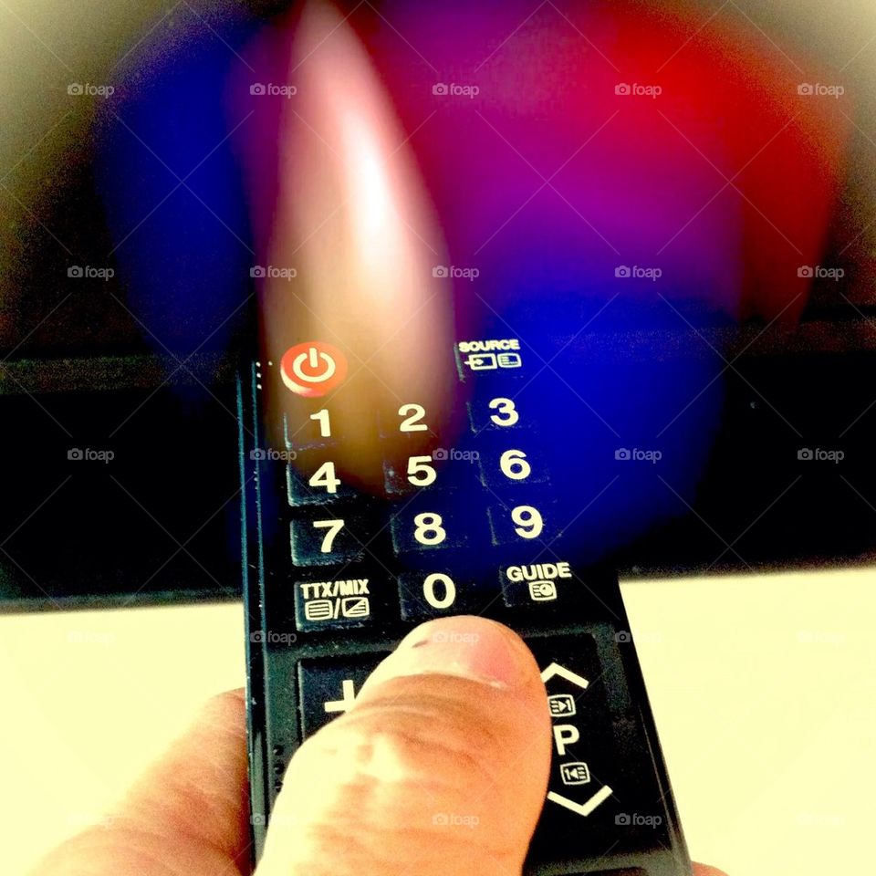 Remote control television