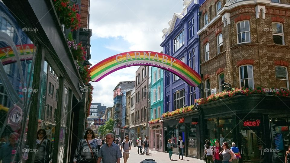 Carnaby Street during London Pride