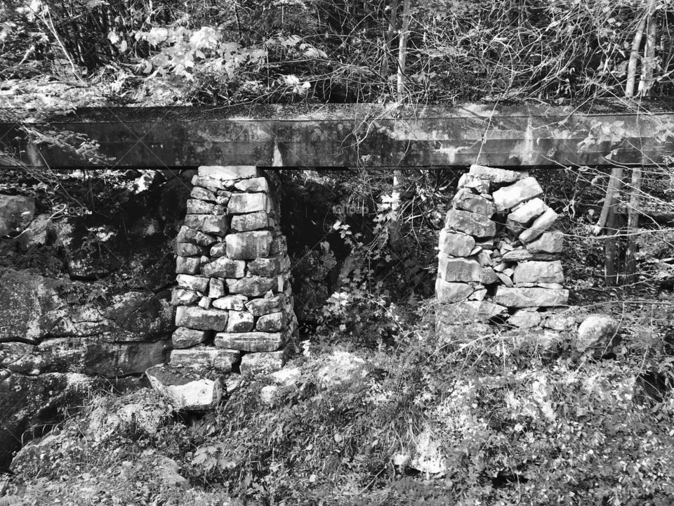 Black and white bridge