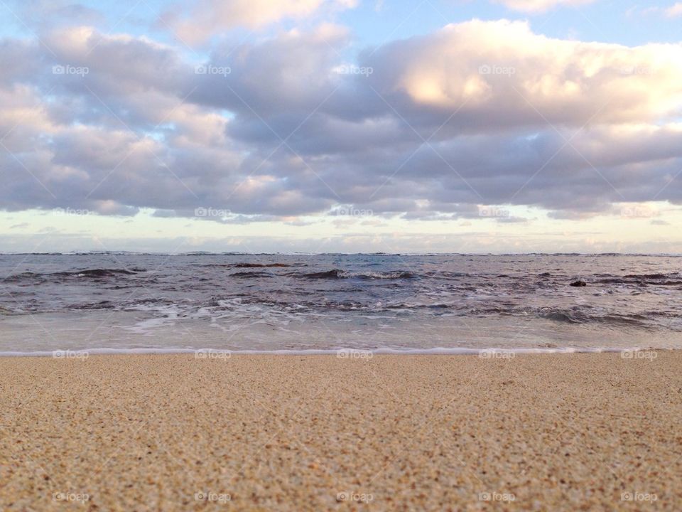 Morning Beach in Thirds