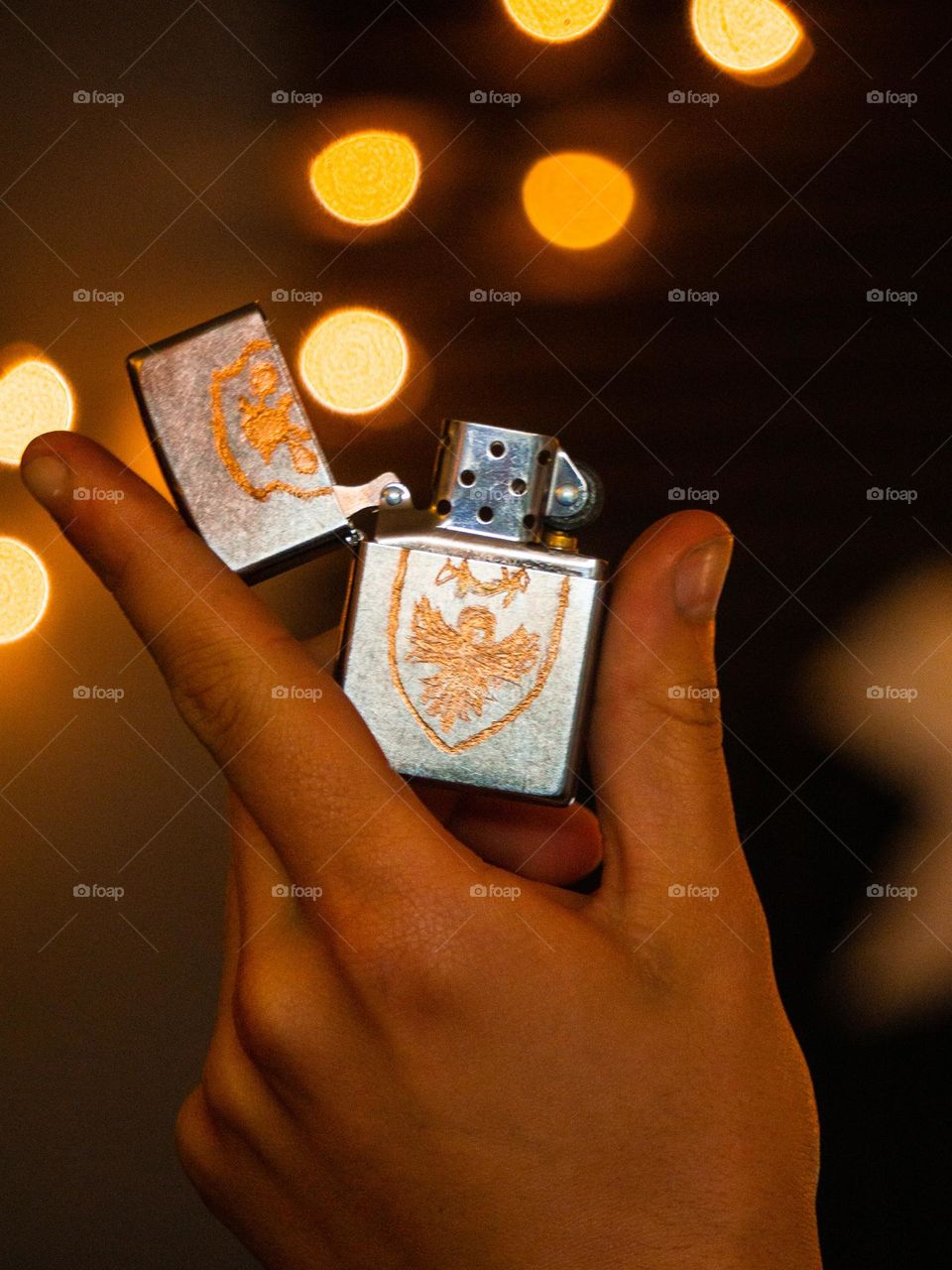 Zippo lighter perfect in hand