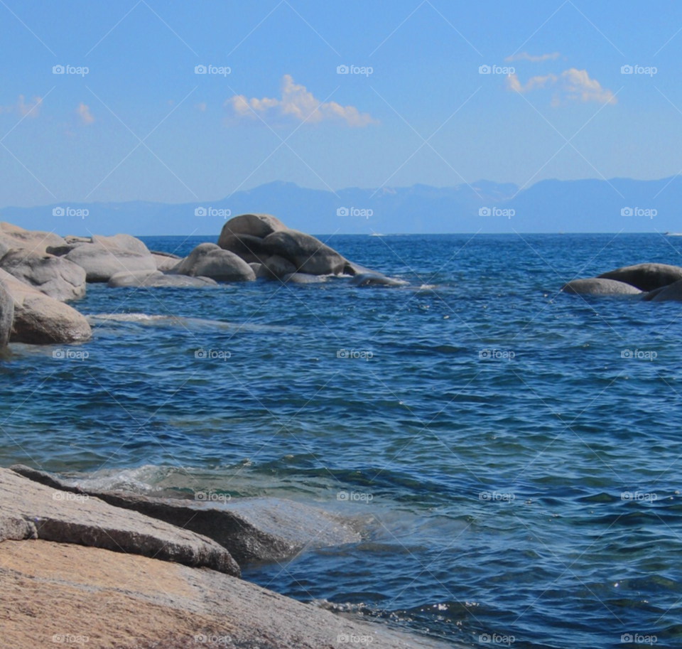 sky blue clouds water by stevehardley7