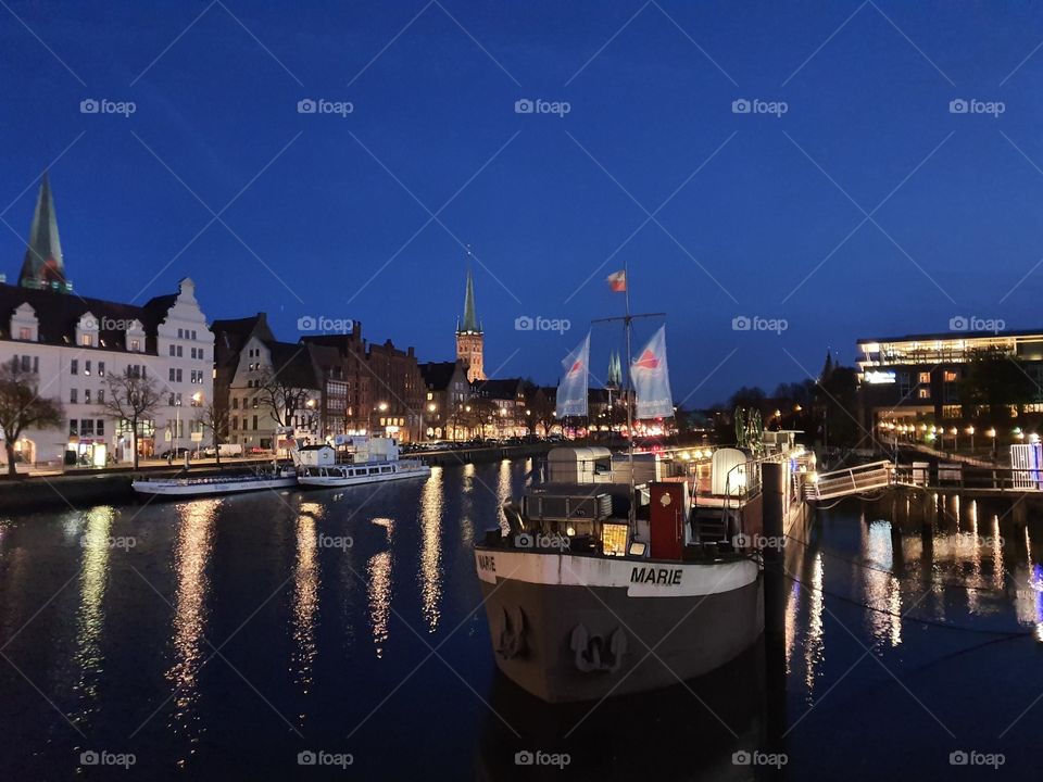Lubeck night view