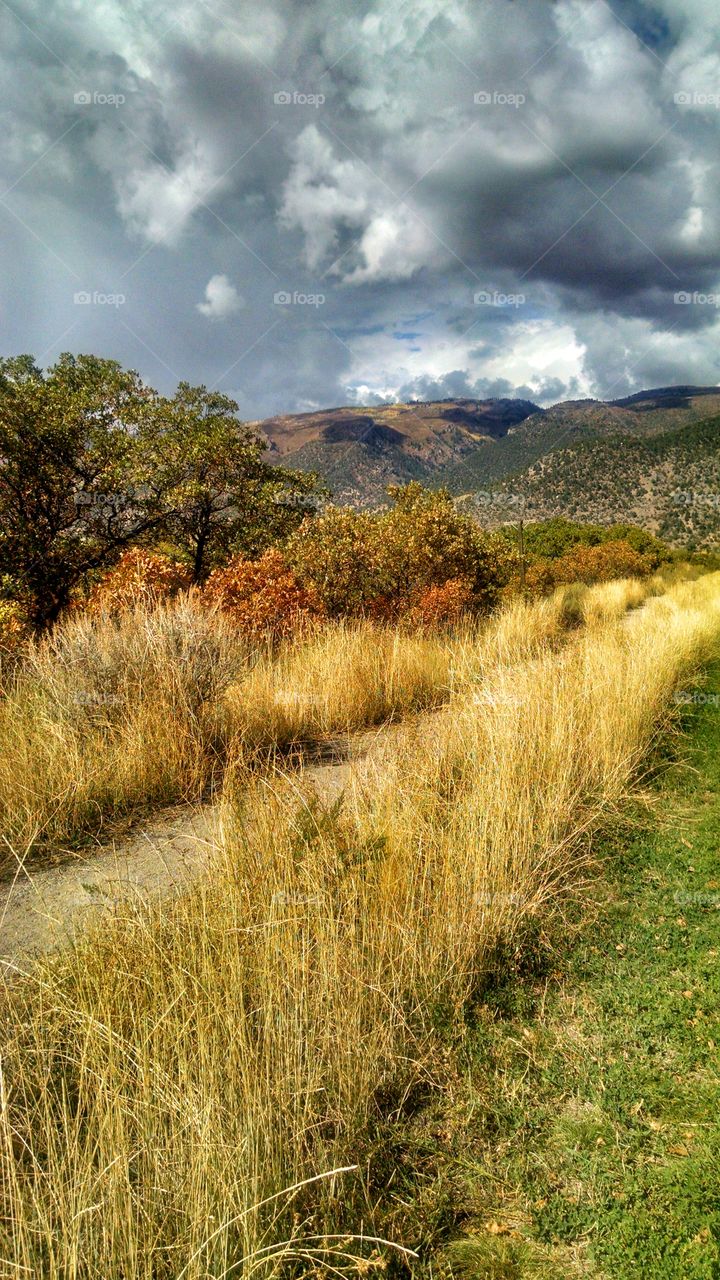 Storm clouds over the valley