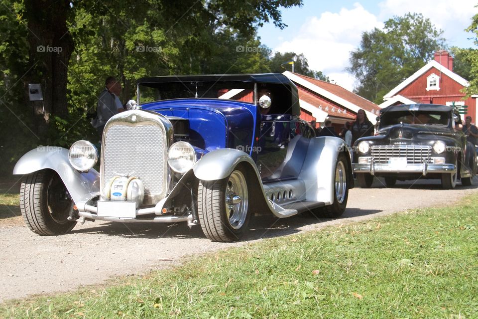 Blue ford 1932. Blue ford 1932