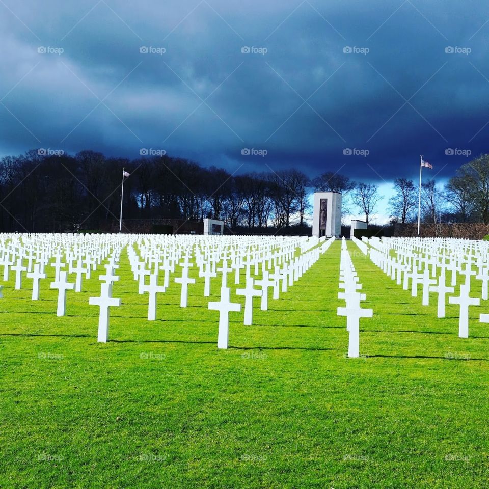 American cemetery in Luxembourg City, Luxembourg 