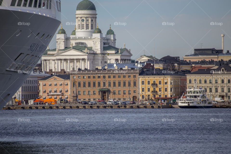 Ship front of Helsini