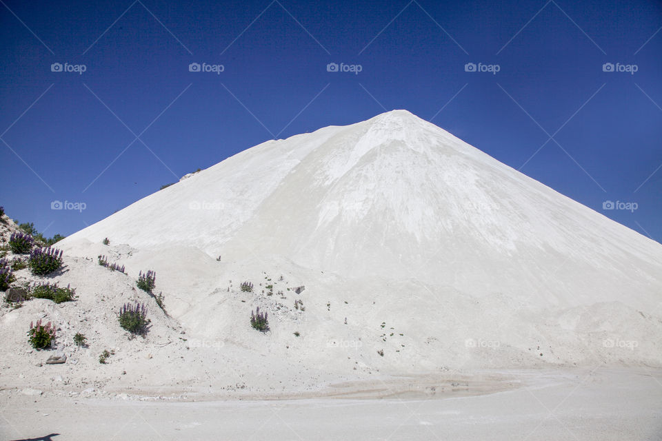 Mountain of sand. 