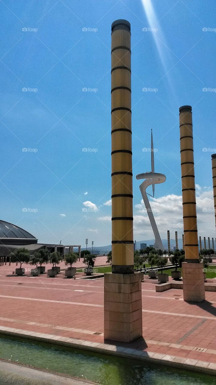 The olympic stadium. 
Barcelona, Spain