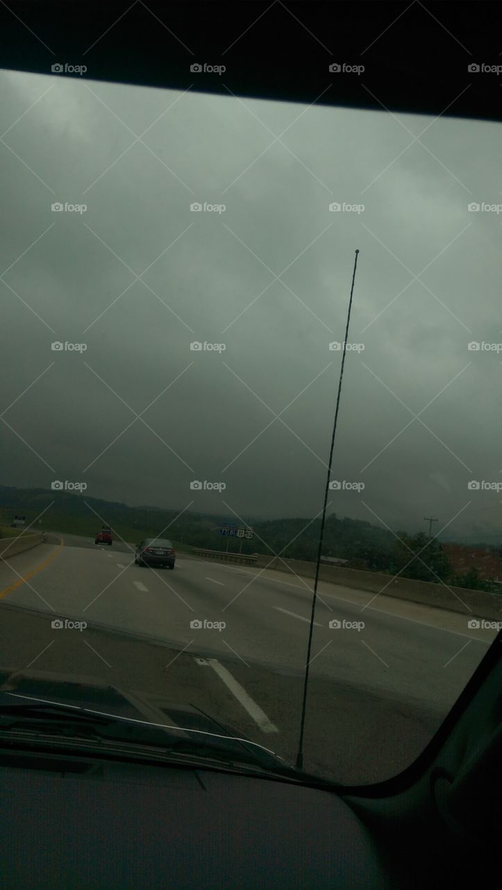 Transportation System, Vehicle, Car, Landscape, Storm