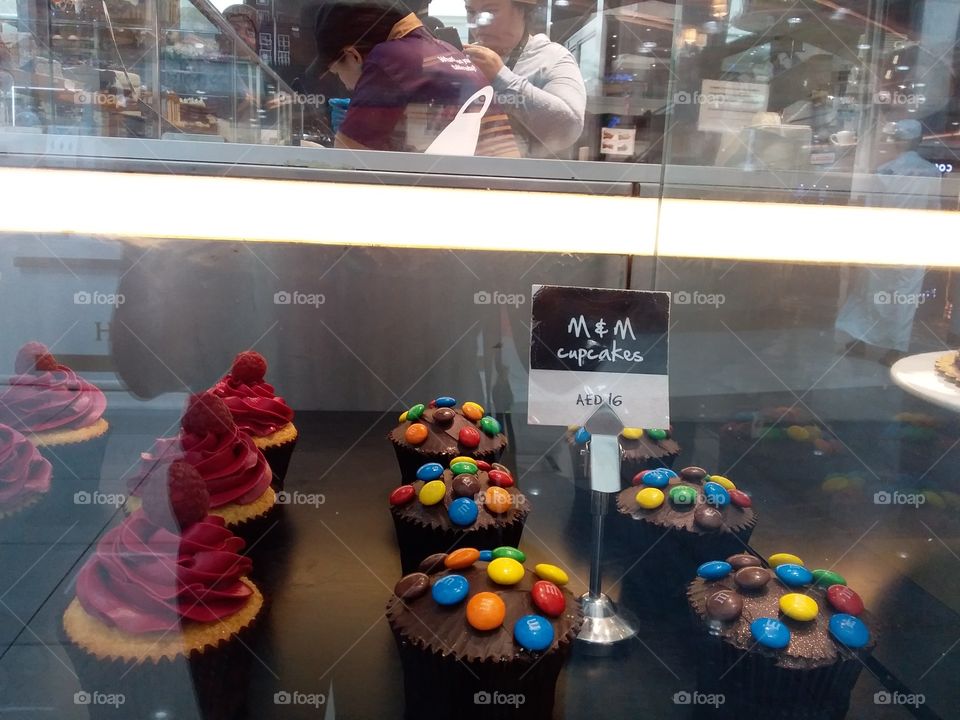 M&M's cup cakes