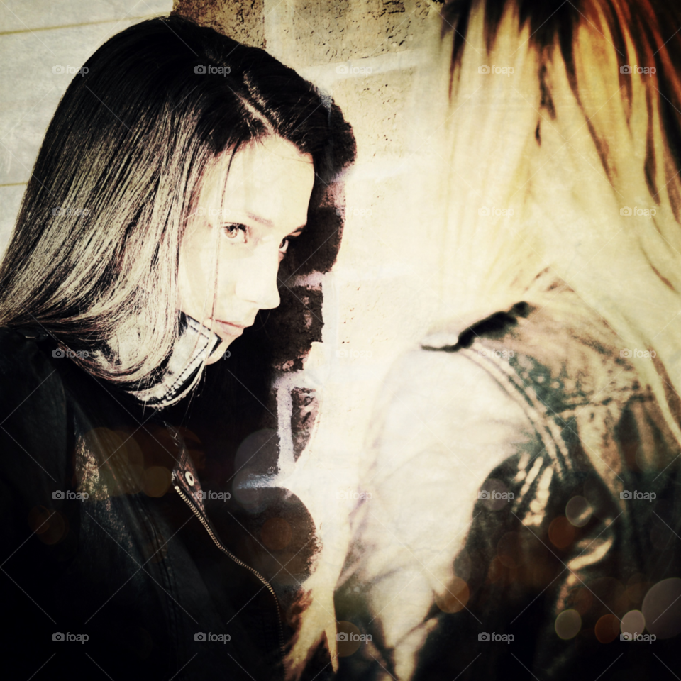 cool grunge moods sisters by lightanddrawing