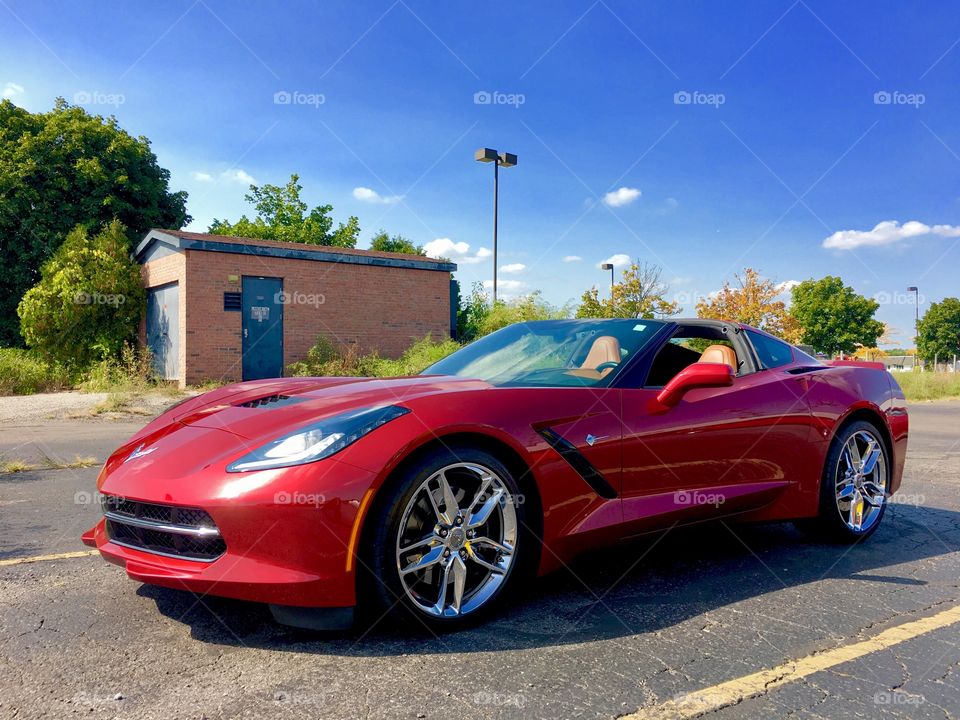Red corvette