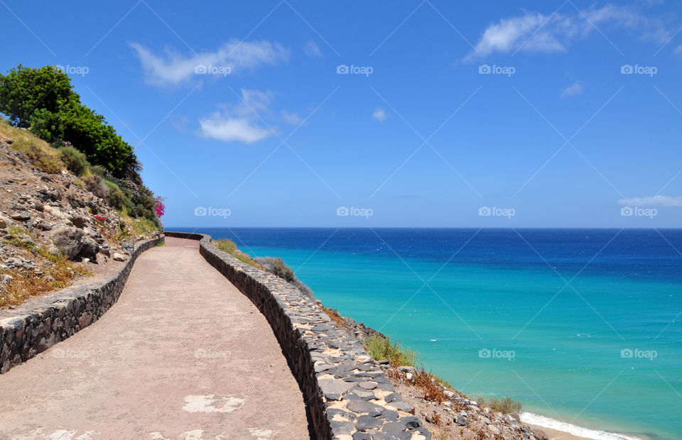 The road over the ocean 