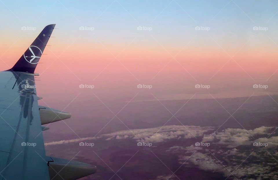 Heavenly landscape☁️View from the plane✈️