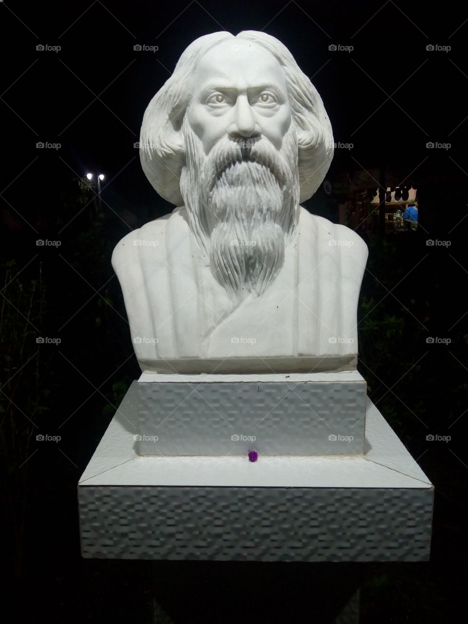 Statue of Rabindranath Tagore.